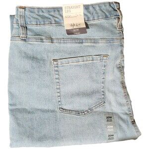 Macy's Style & Co Women's 20W Jeans Denim Mid-Rise Straight Leg NWT